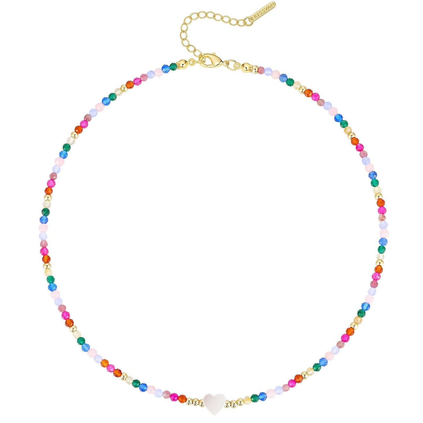 Colorful Beaded Choker Necklace