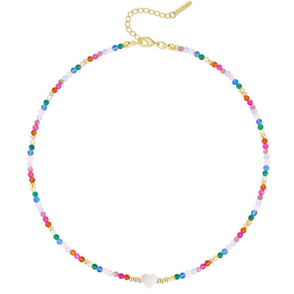 Colorful Beaded Choker Necklace