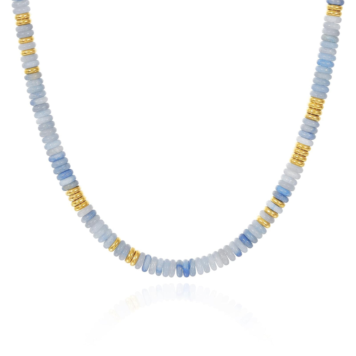 Boho Colorful Beaded Choker Natural Stone Necklace