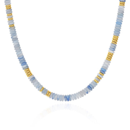 Boho Colorful Beaded Choker Natural Stone Necklace