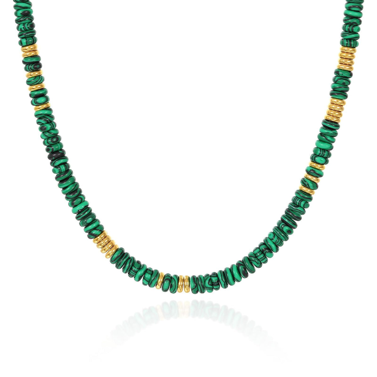Boho Colorful Beaded Choker Natural Stone Necklace