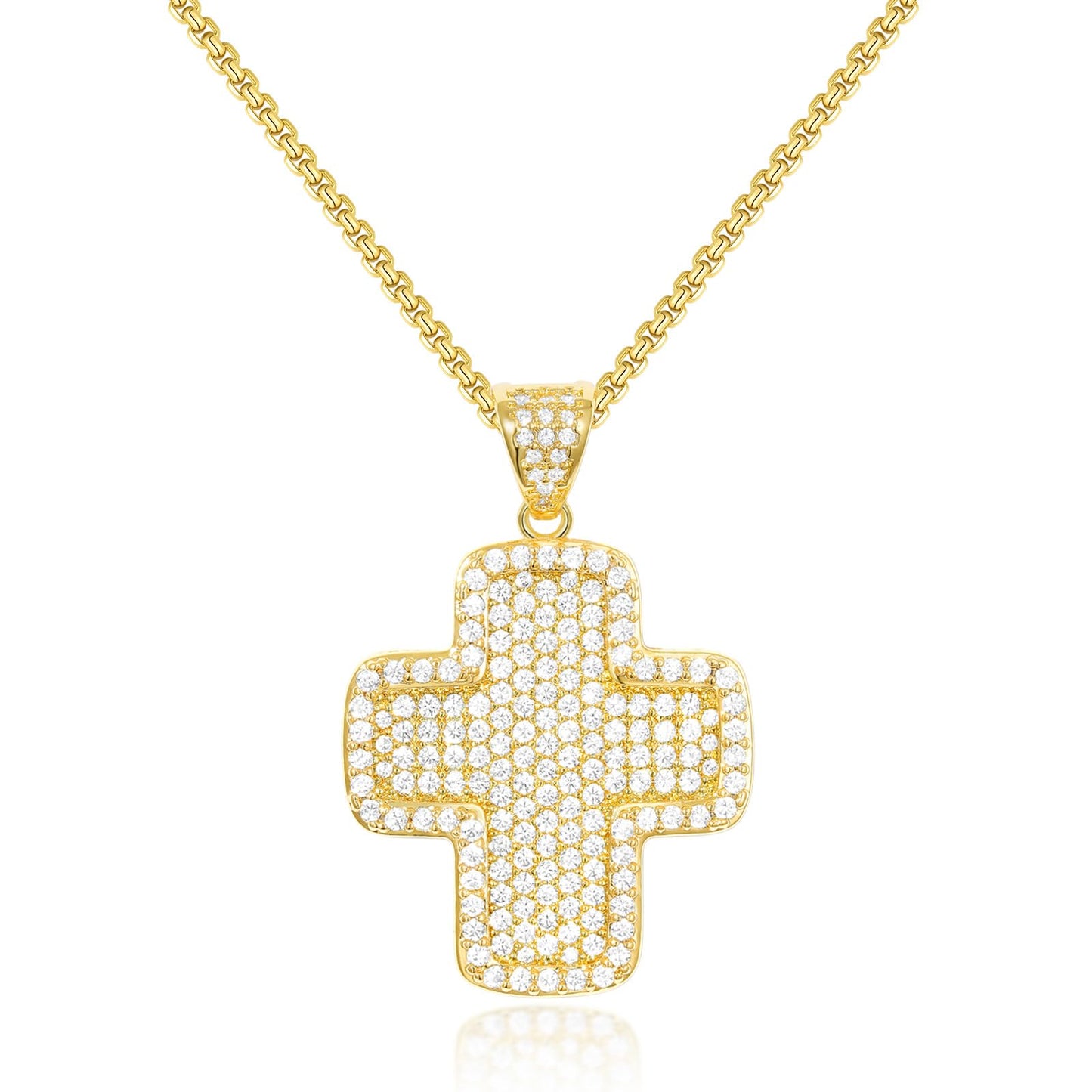Bubble Cross Necklace