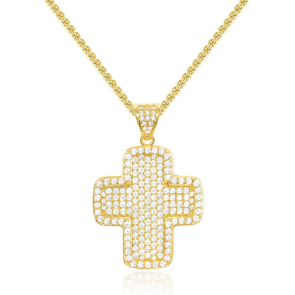 Bubble Cross Necklace