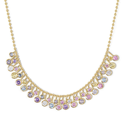 Cubic Zirconia Charm Necklace