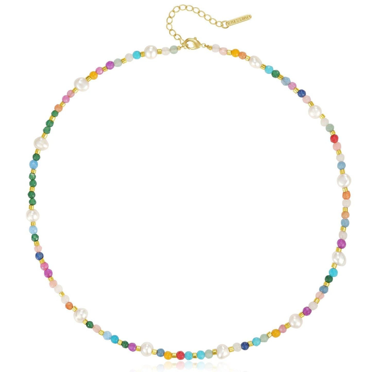 Colorful Beaded Choker Necklace for Women