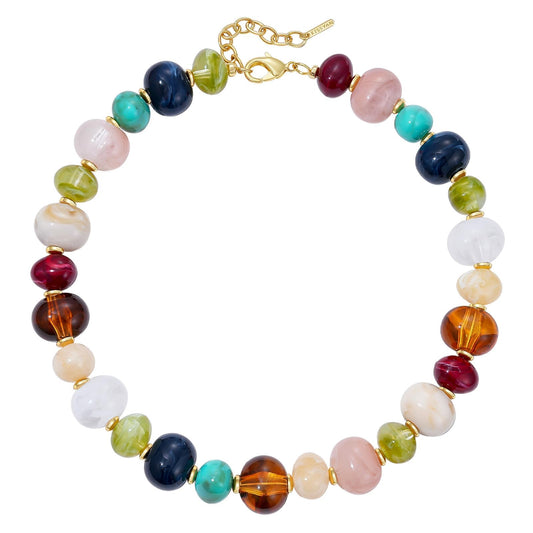 Chunky Translucent Resin Beaded Necklaces