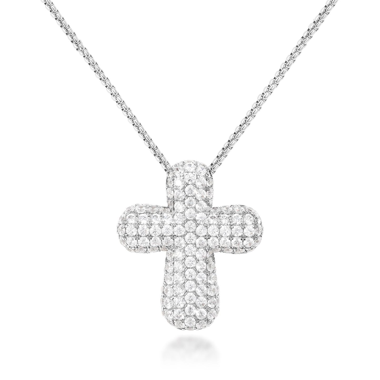 Bubble Cross Necklace