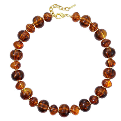 Chunky Translucent Resin Beaded Necklaces