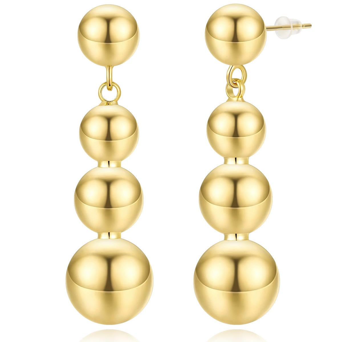 Gold Ball Earrings