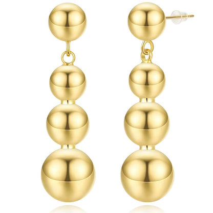 Gold Ball Earrings