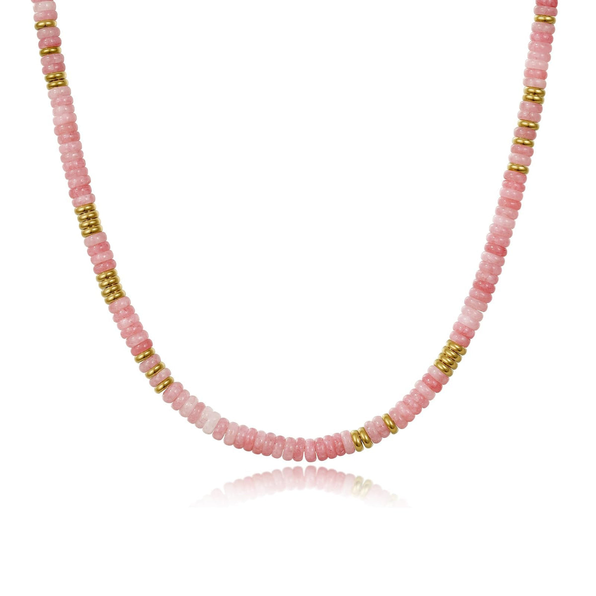 Boho Colorful Beaded Choker Natural Stone Necklace