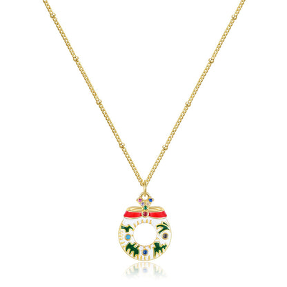 Christmas Bow Choker