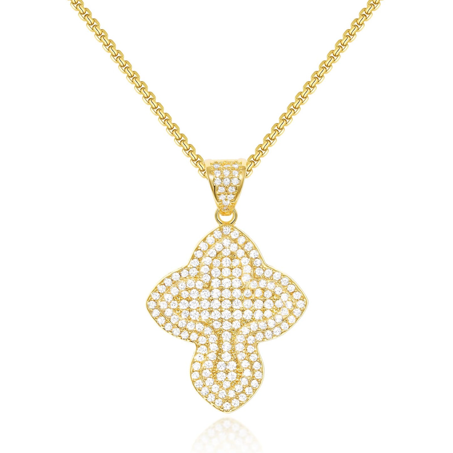 Bubble Cross Necklace