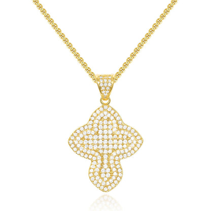 Bubble Cross Necklace