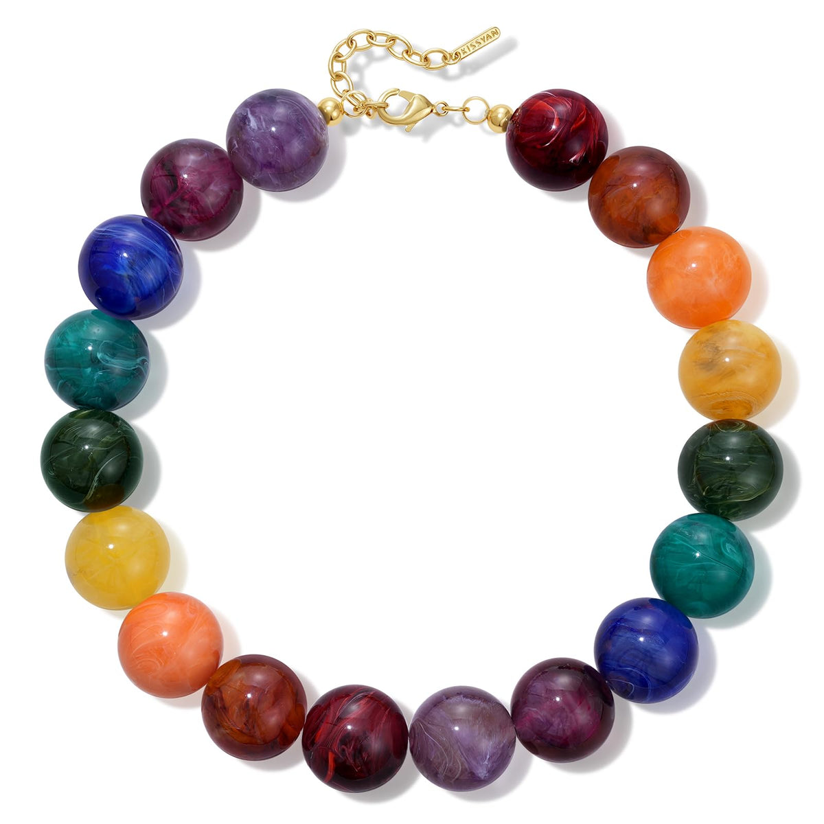 Chunky Translucent Resin Beaded Necklaces