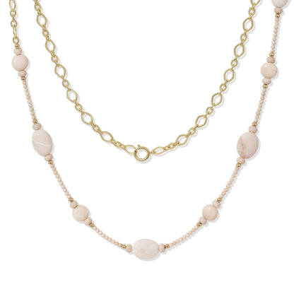 Boho Layered Beaded Long Necklace