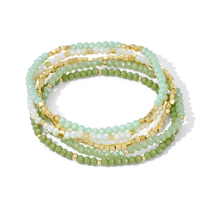 Stackable Crystal Beaded Bracelets