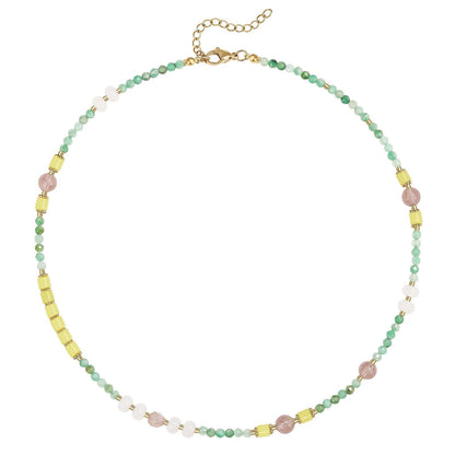 Colorful Beaded Choker Necklace
