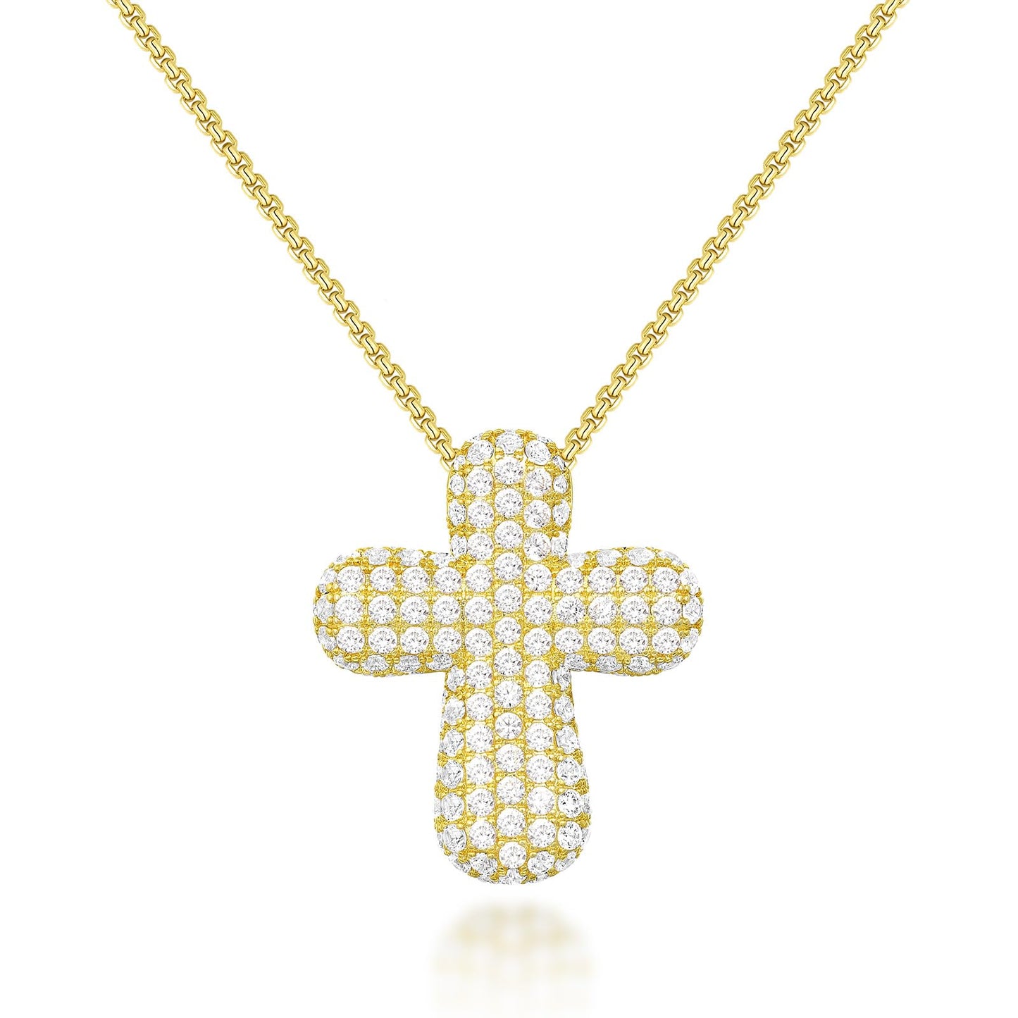 Bubble Cross Necklace