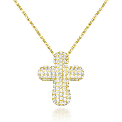 Bubble Cross Necklace