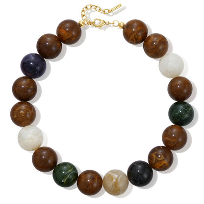 Chunky Translucent Resin Beaded Necklaces