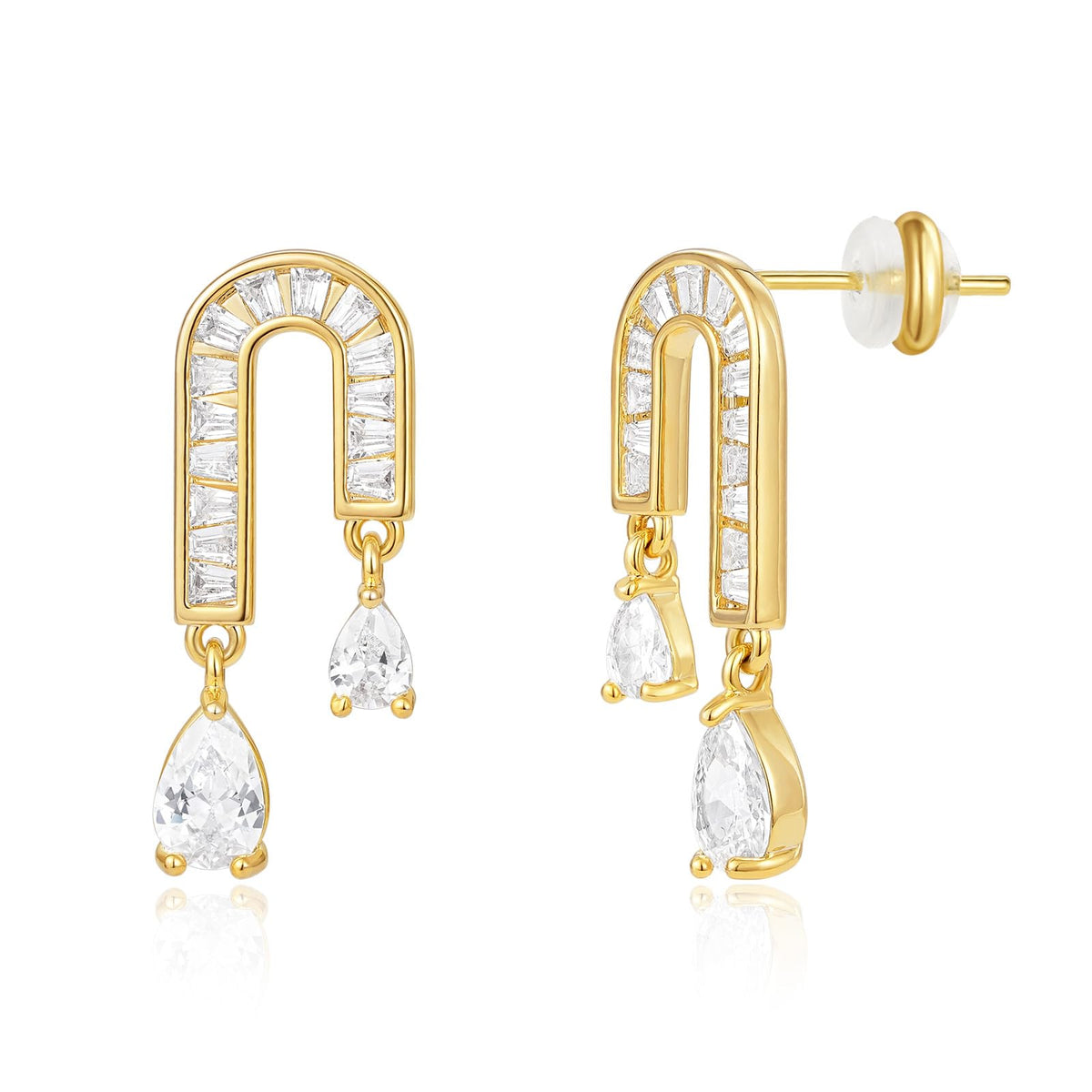 Gold Plated Chunky Hoop Earring