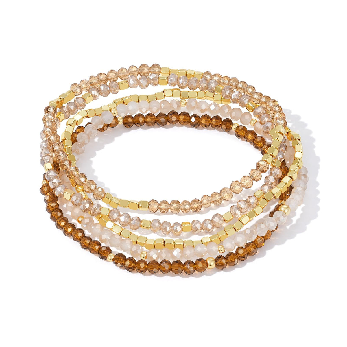 Stackable Crystal Beaded Bracelets