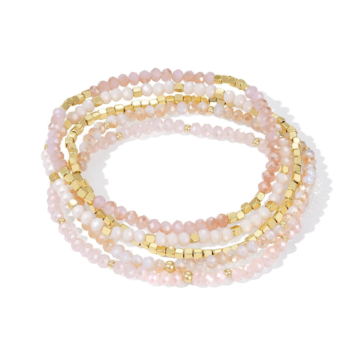 Stackable Crystal Beaded Bracelets