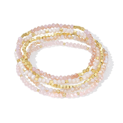 Stackable Crystal Beaded Bracelets