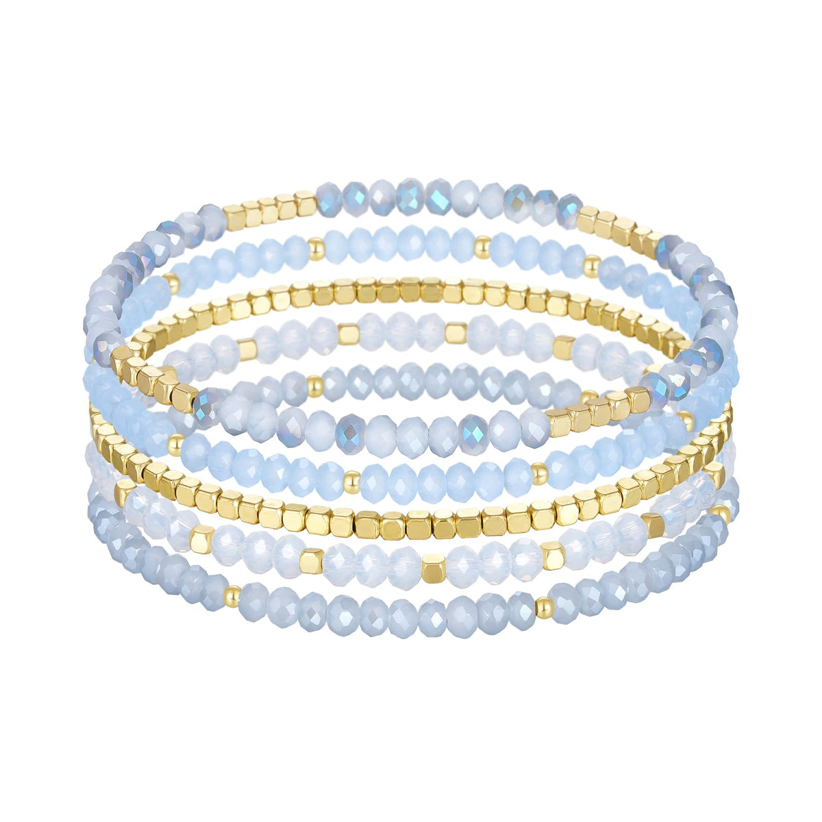Stackable Crystal Beaded Bracelets