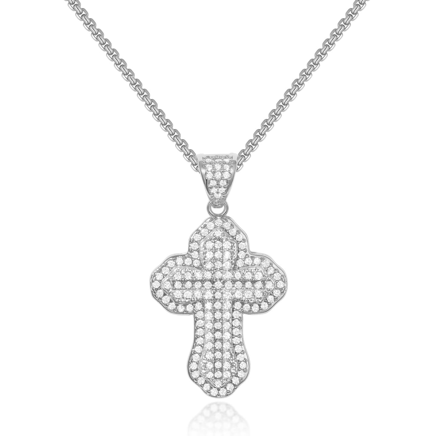 Bubble Cross Necklace
