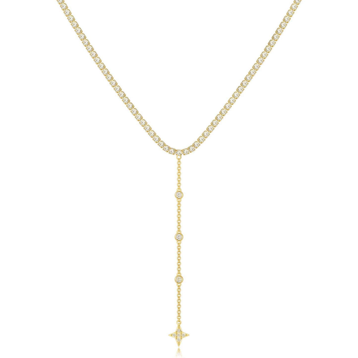 Gold Lariat Necklace