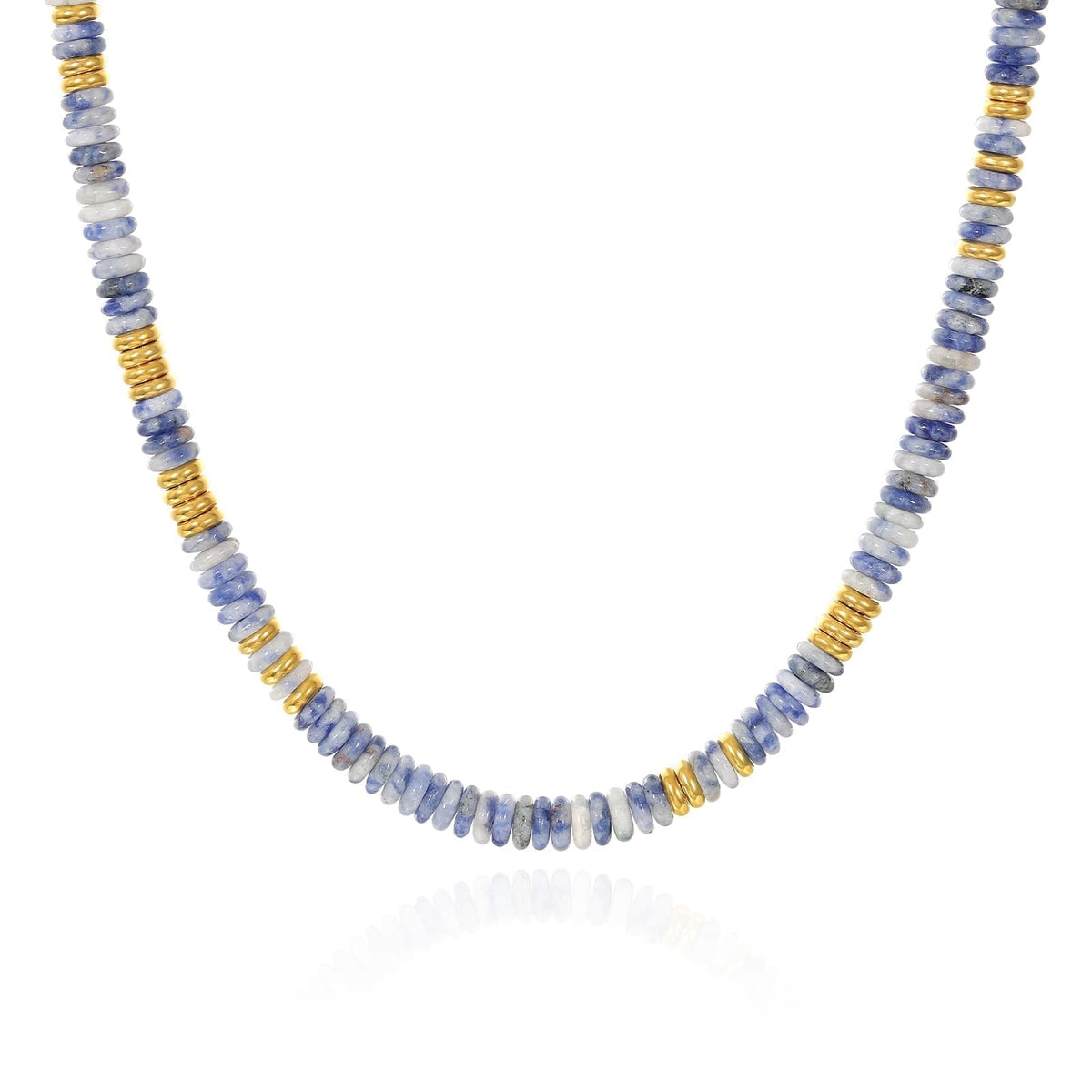 Boho Colorful Beaded Choker Natural Stone Necklace