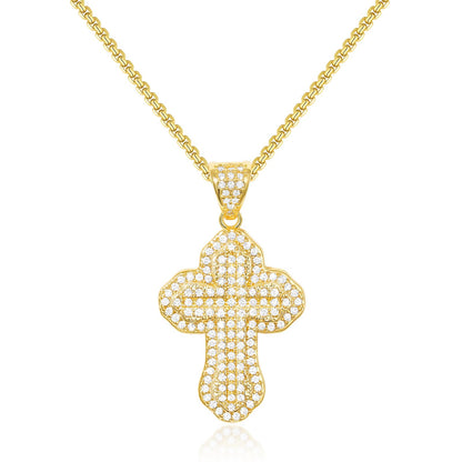 Bubble Cross Necklace