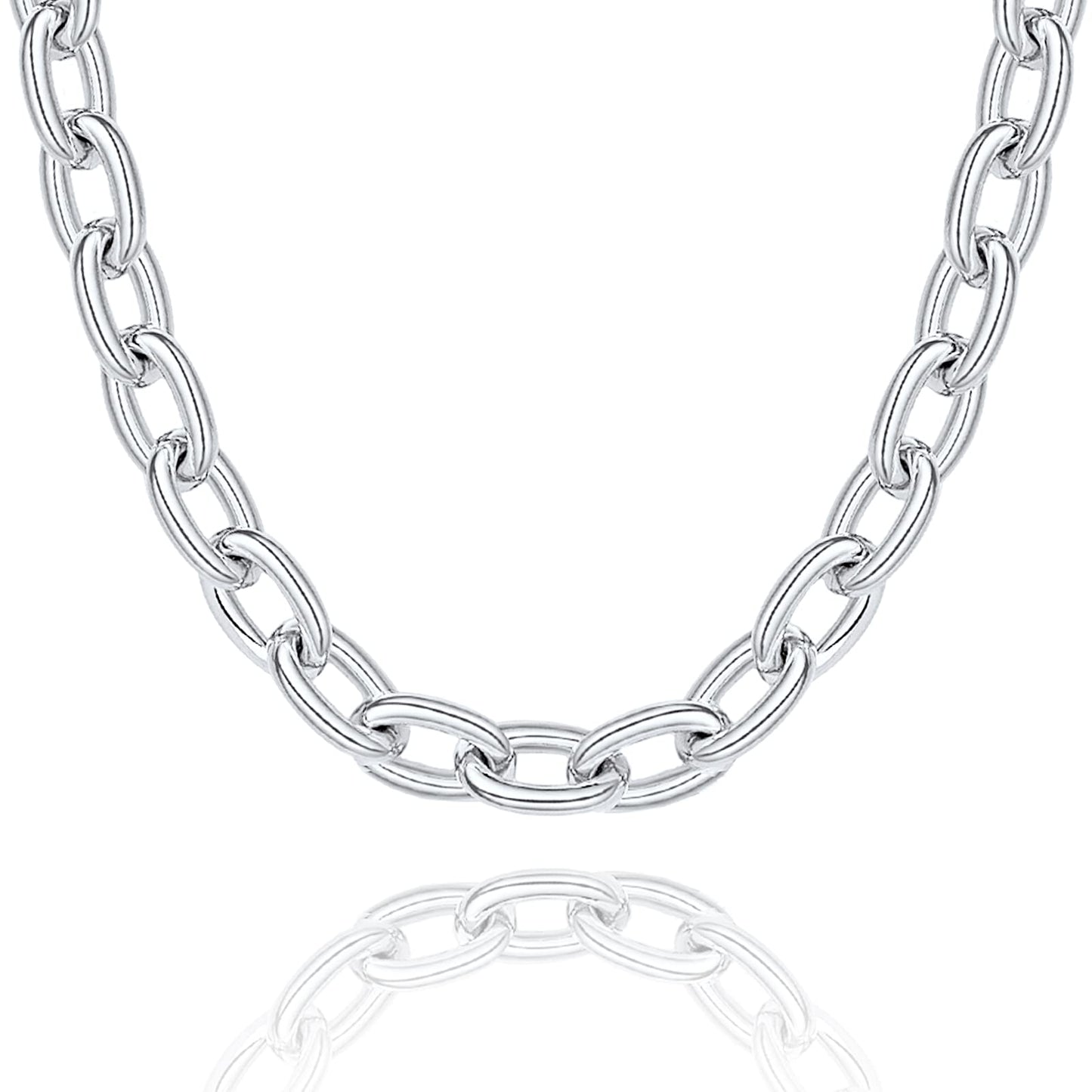 Gold Necklace for Women, Chunky Chain Choker