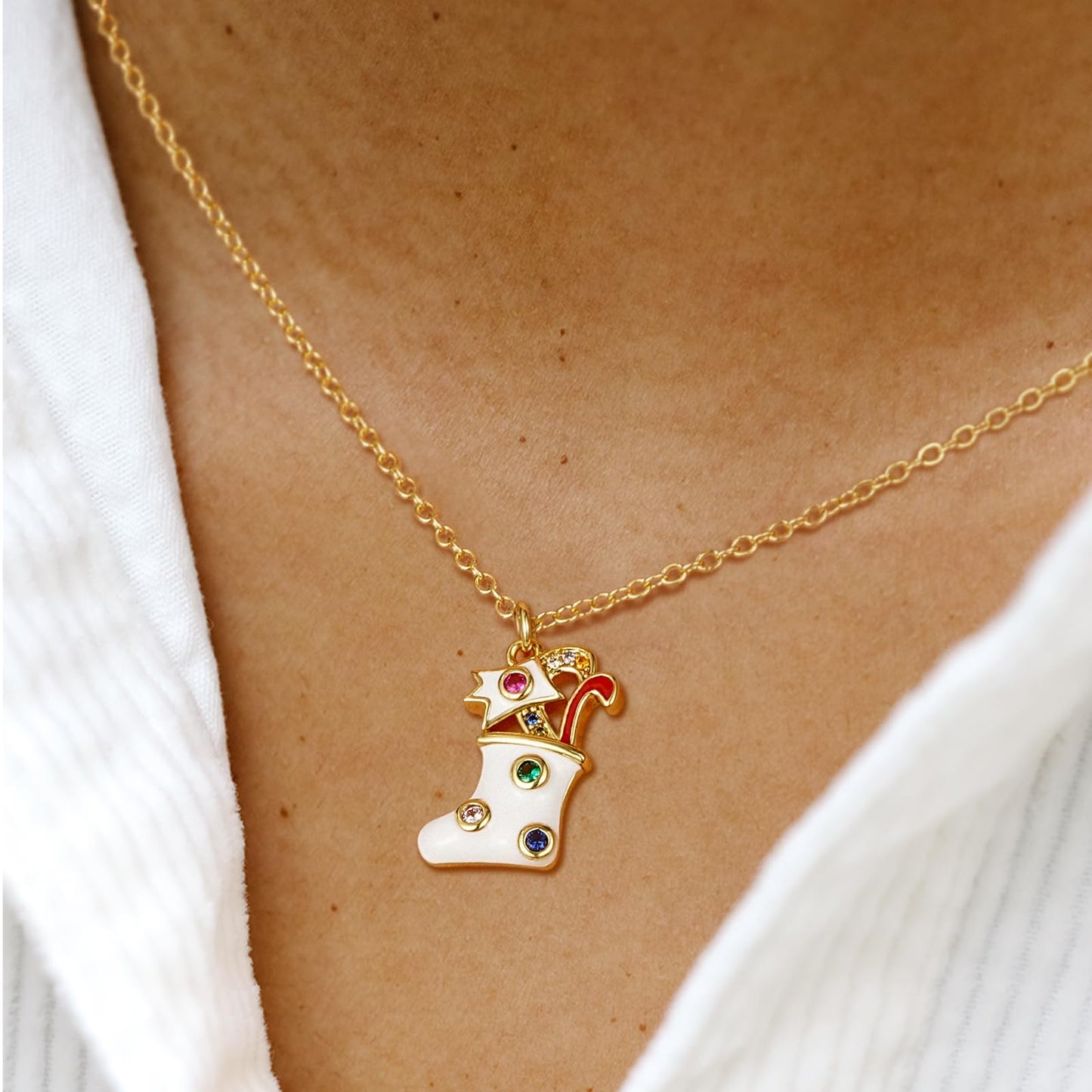 Christmas Bow Choker