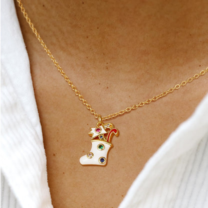 Christmas Bow Choker