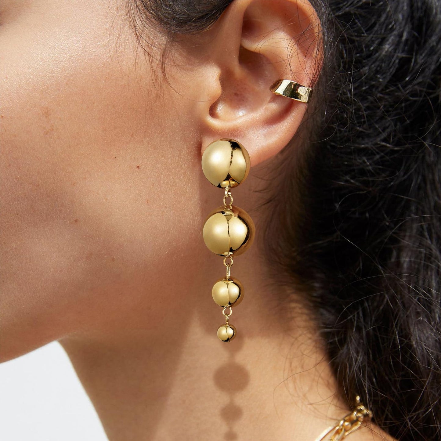 Gold Ball Earrings