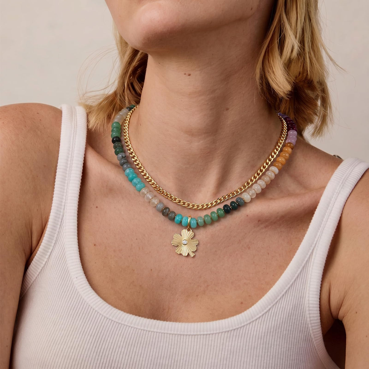 Colorful Layered Beaded Necklaces