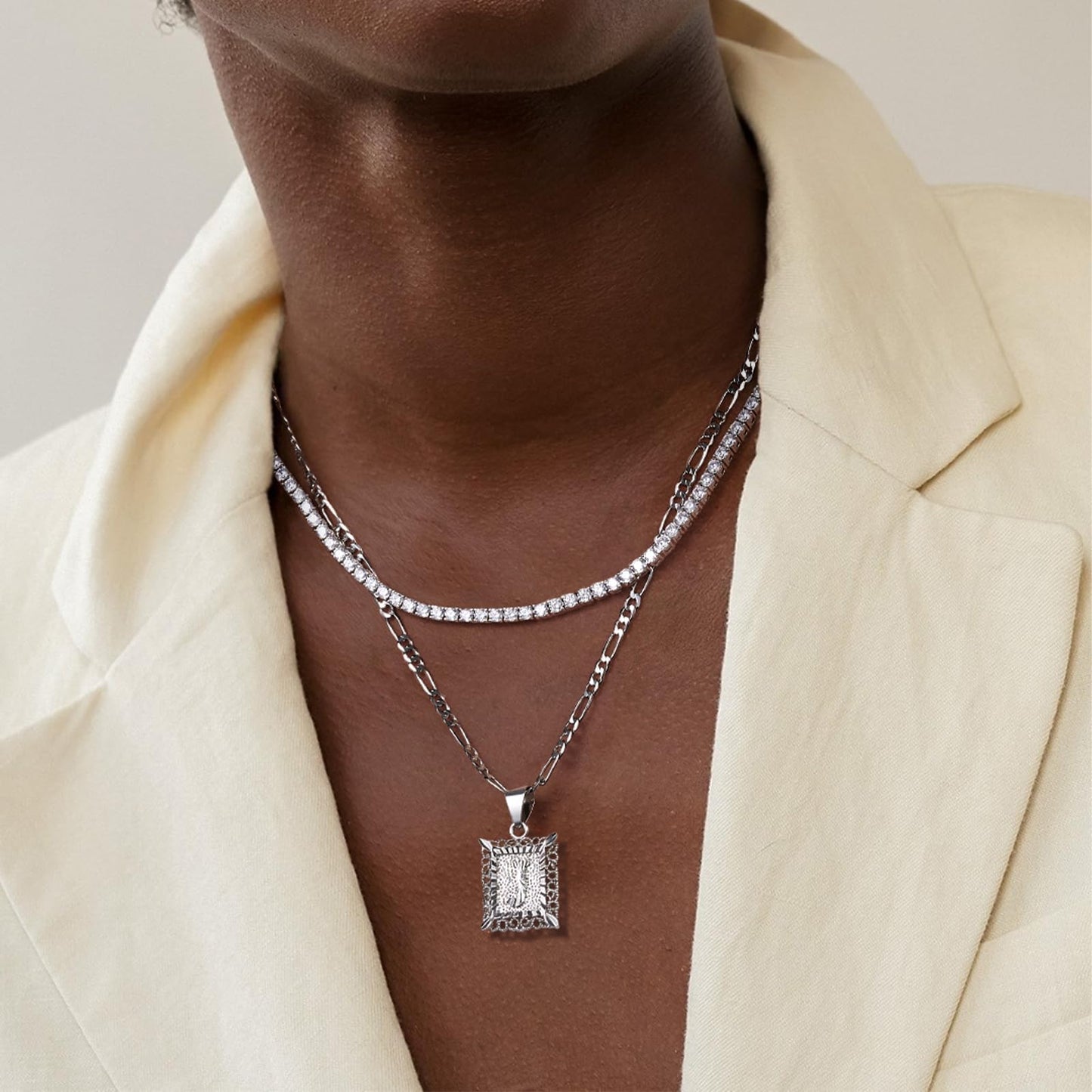 Tennis Rhinestone Necklaces