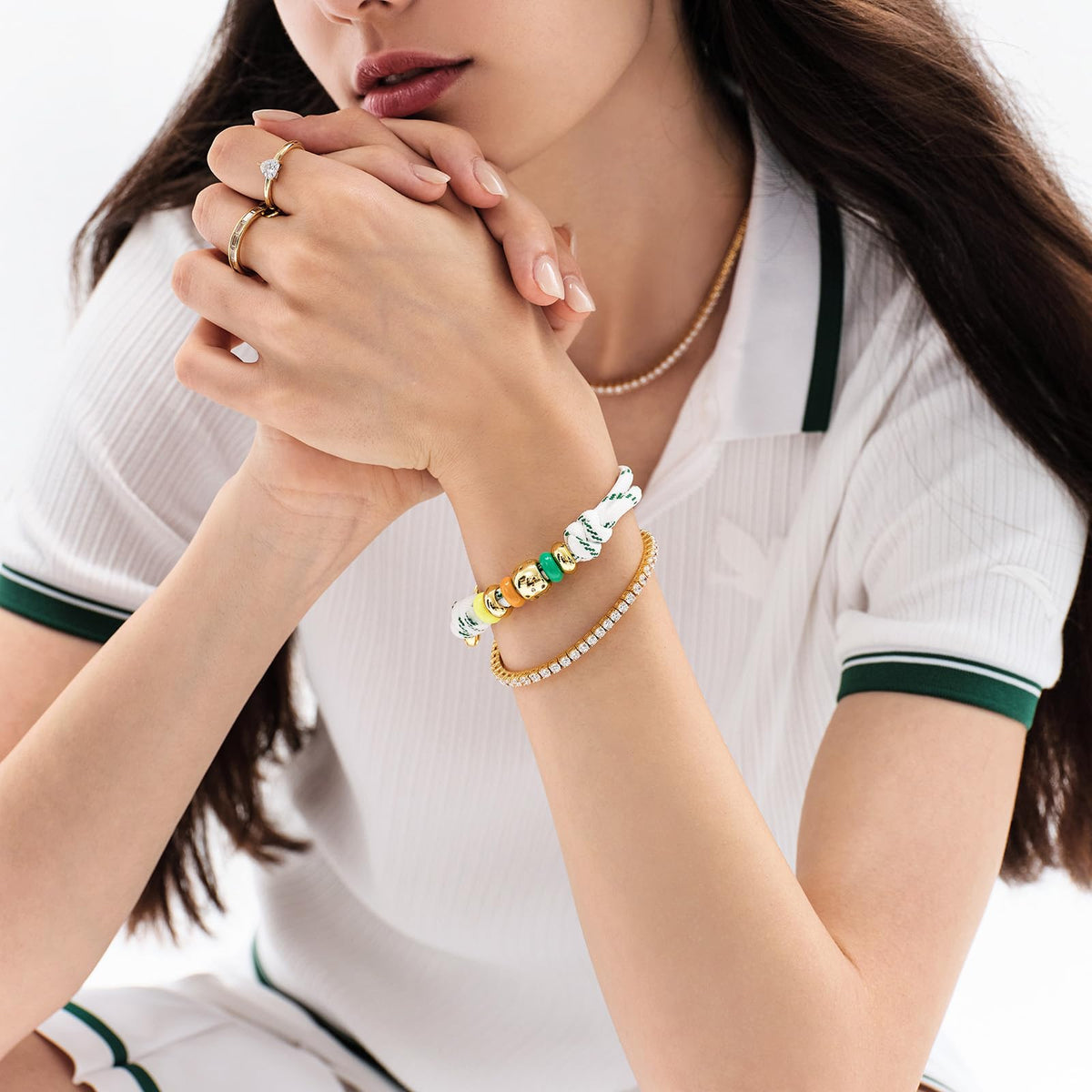 Initial Rope Bracelet with Removable Letter Charm