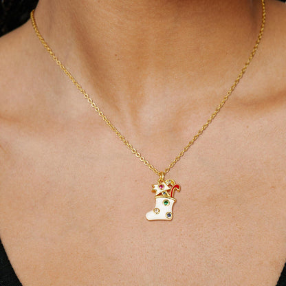 Christmas Bow Choker