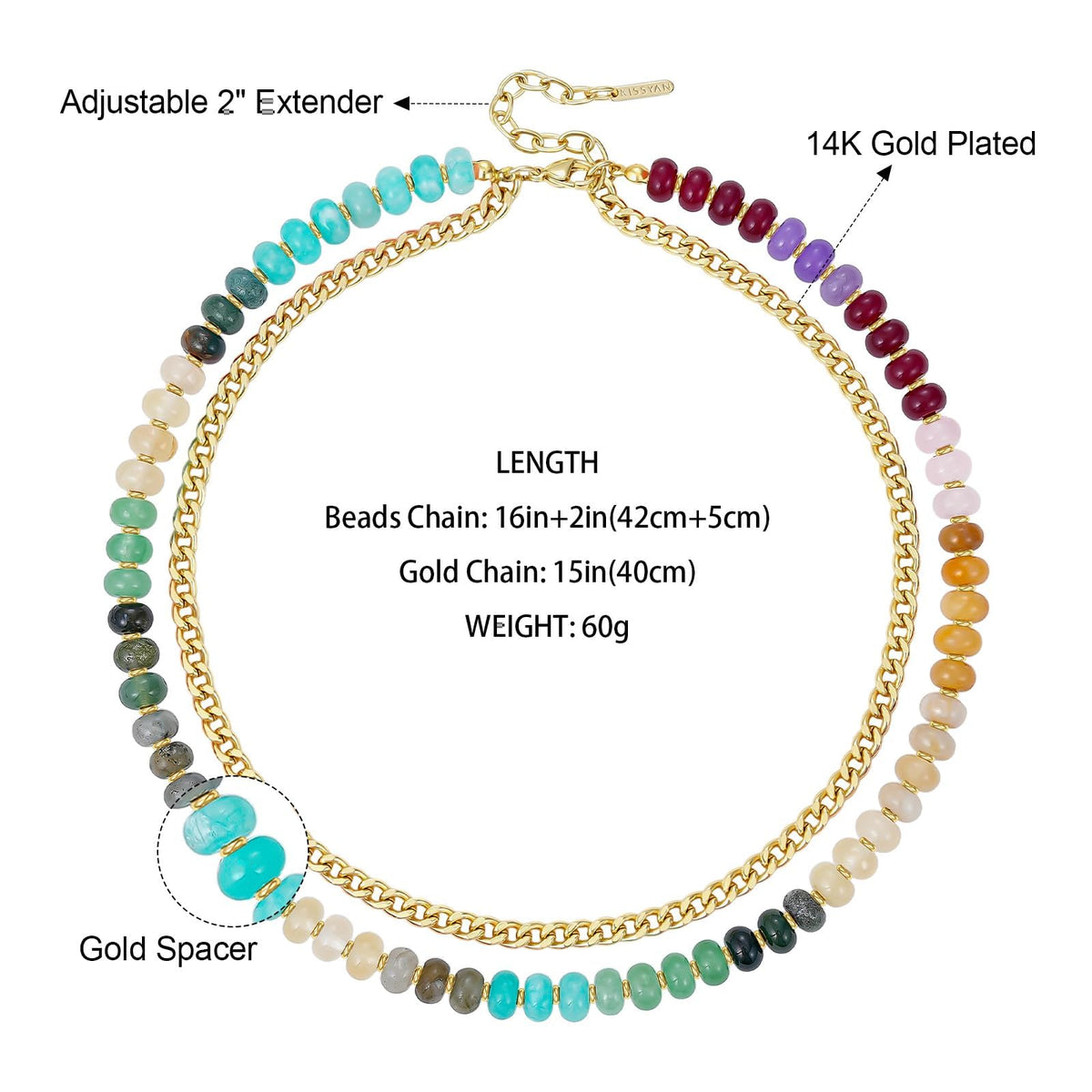 Colorful Layered Beaded Necklaces