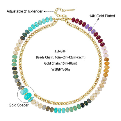 Colorful Layered Beaded Necklaces