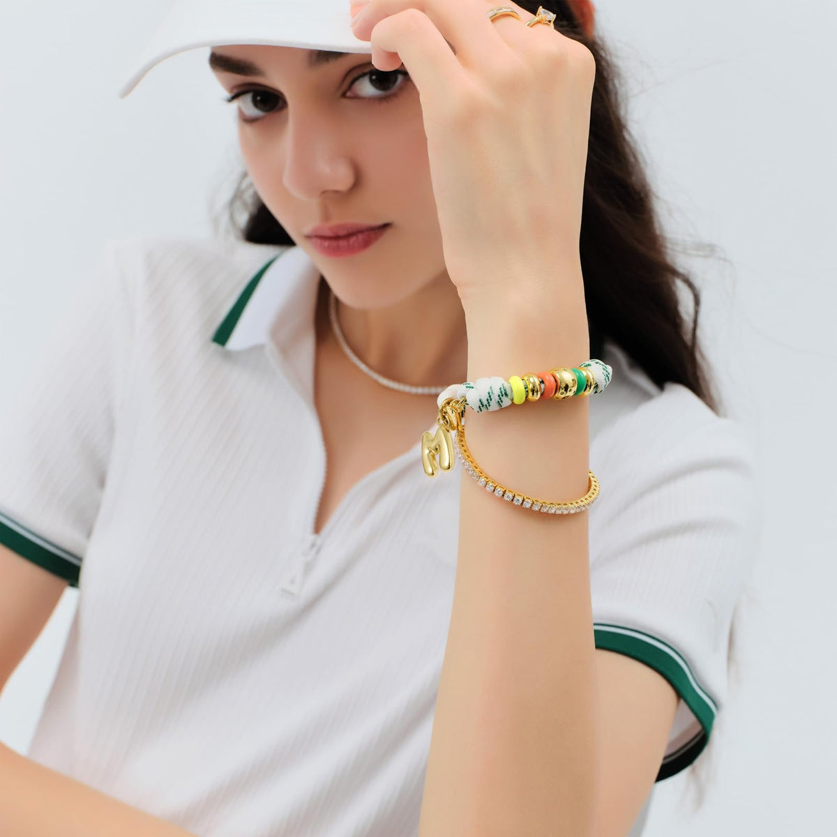 Initial Rope Bracelet with Removable Letter Charm