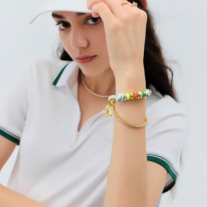 Initial Rope Bracelet with Removable Letter Charm