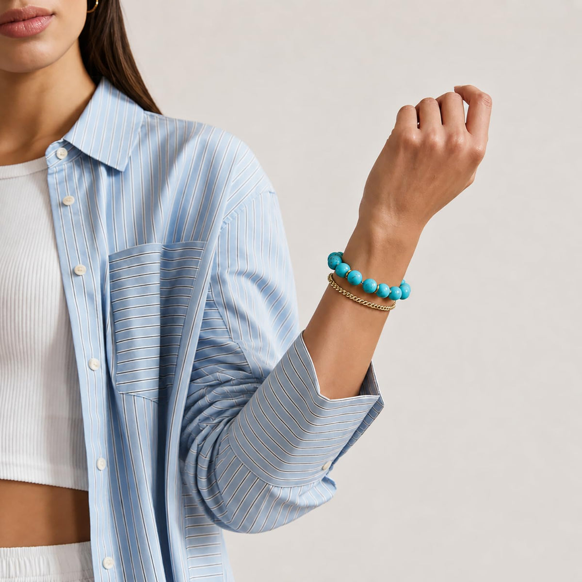 Beaded Natural Stone Bracelets