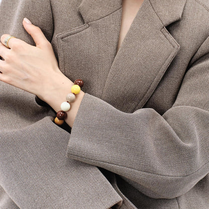 Chunky Opaque Resin Beaded Bracelets
