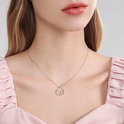 Sterling Silver Mom Necklace