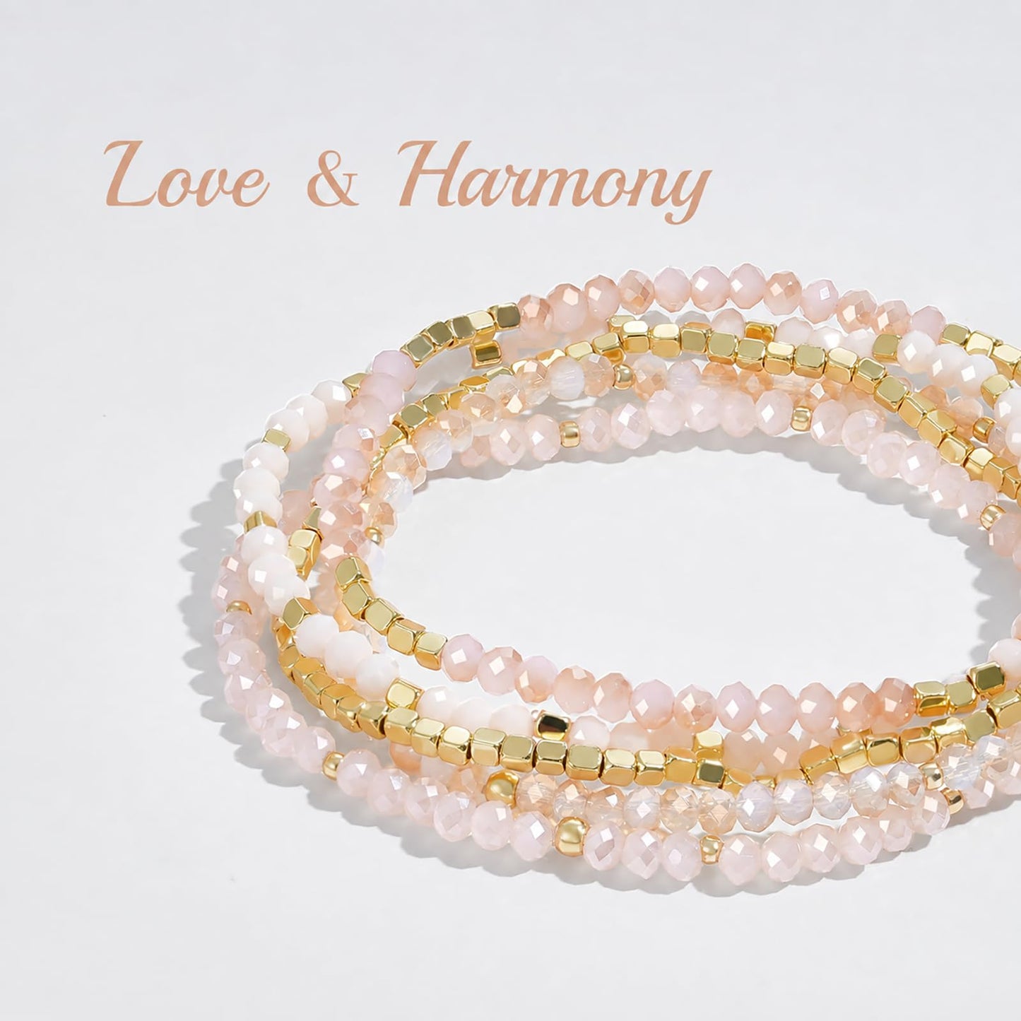 Stackable Crystal Beaded Bracelets